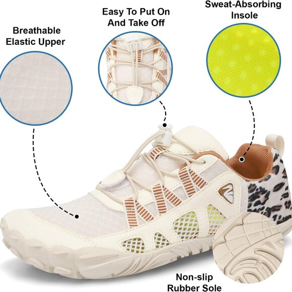 Water Shoes Womens Mens Quick Dry Athletic Sandals for Beach Water Sports - Picture 2 of 5